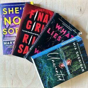 Thriller & Suspense Book Bundle | Four Books | Kubica, Sager, Marshall, Sheridan